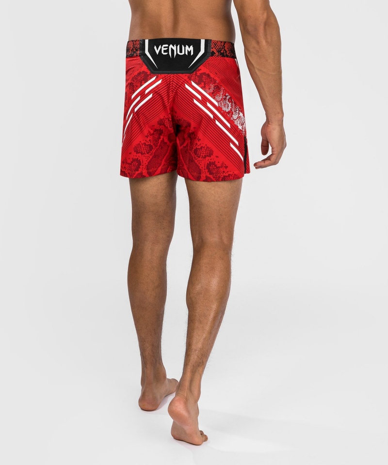 Venum UFC Adrenaline by Venum Authentic Fight Night Lyhyt Fit Miesten Nyrkkeilyshortsit Punainen | 71596-HXYP | Suomi