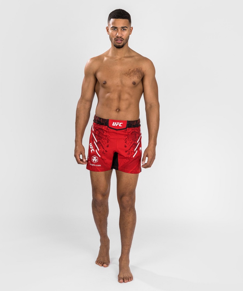 Venum UFC Adrenaline by Venum Authentic Fight Night Lyhyt Fit Miesten Nyrkkeilyshortsit Punainen | 71596-HXYP | Suomi