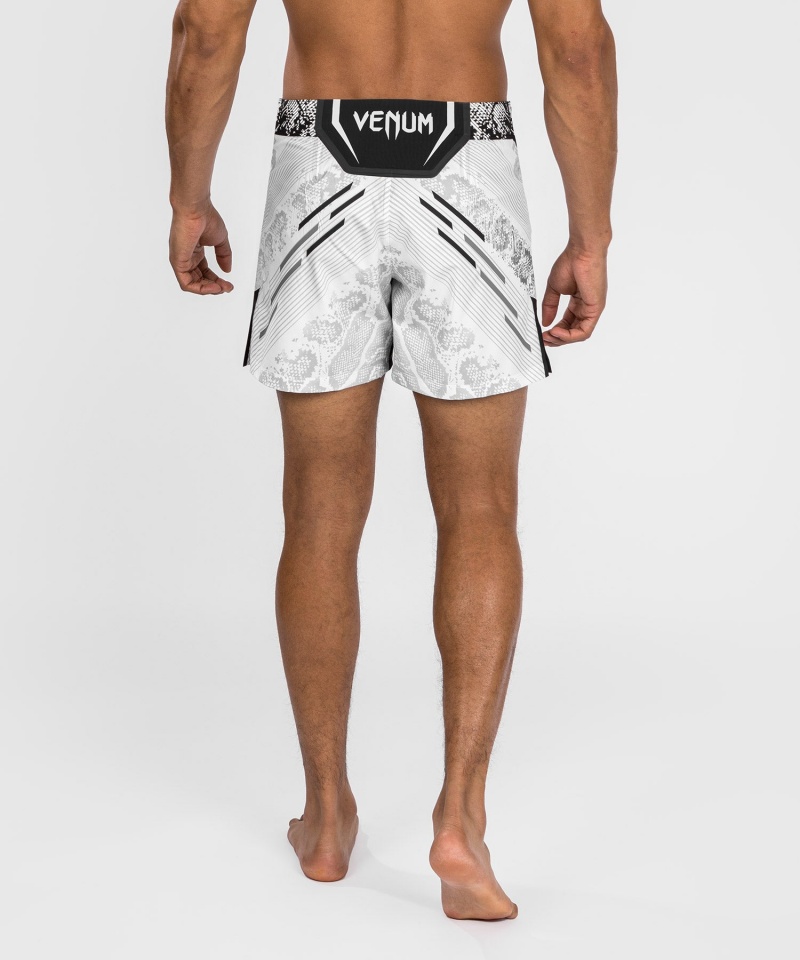 Venum UFC Adrenaline by Venum Authentic Fight Night Lyhyt Fit Miesten Nyrkkeilyshortsit Valkoinen | 34912-OZAW | Suomi