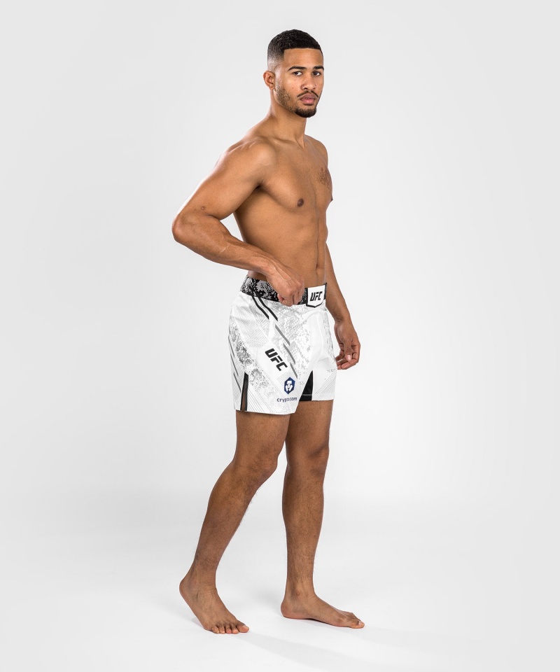 Venum UFC Adrenaline by Venum Authentic Fight Night Lyhyt Fit Miesten Nyrkkeilyshortsit Valkoinen | 34912-OZAW | Suomi