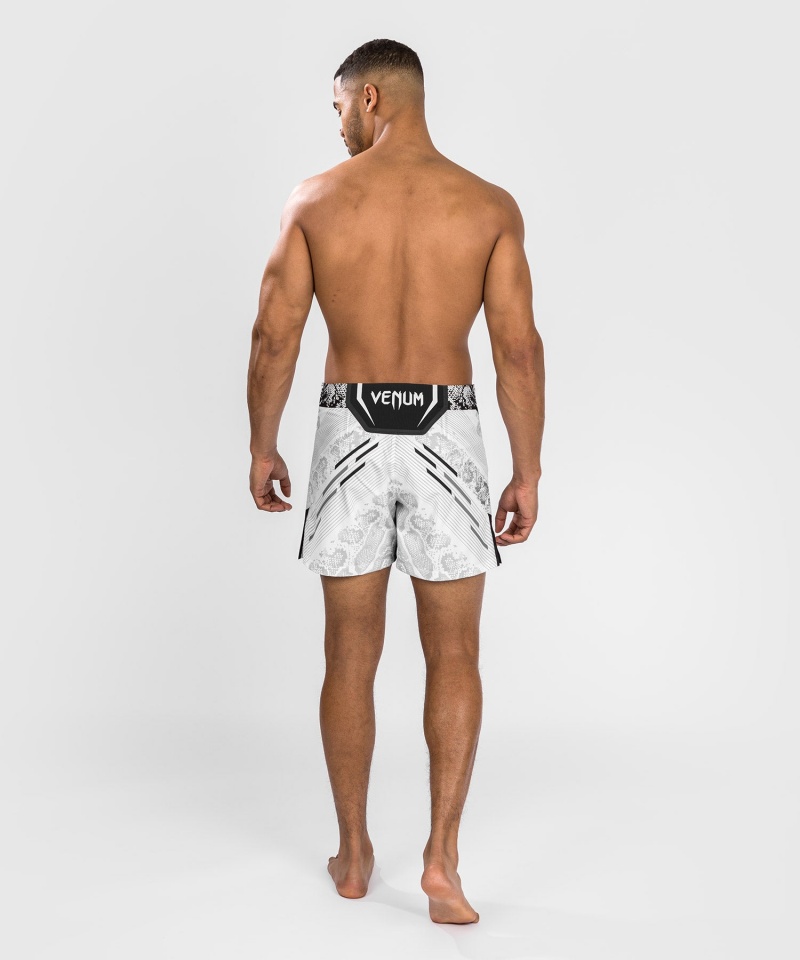 Venum UFC Adrenaline by Venum Authentic Fight Night Lyhyt Fit Miesten Nyrkkeilyshortsit Valkoinen | 34912-OZAW | Suomi