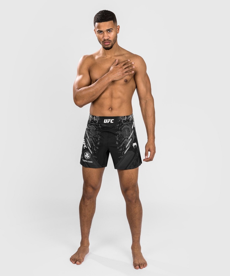 Venum UFC Adrenaline by Venum Authentic Fight Night Lyhyt Fit Miesten Nyrkkeilyshortsit Mustat | 20596-AJSL | Suomi