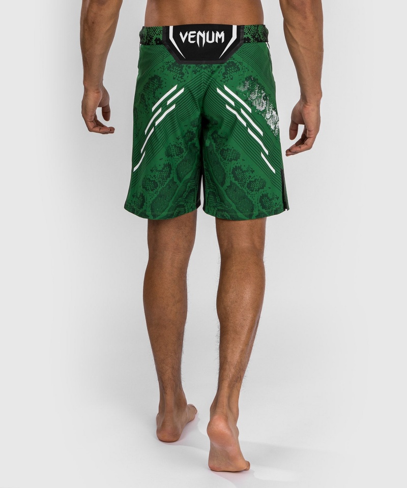 Venum UFC Adrenaline by Venum Authentic Fight Night Long Fit Miesten Nyrkkeilyshortsit Vihreä | 03516-FKVI | Suomi