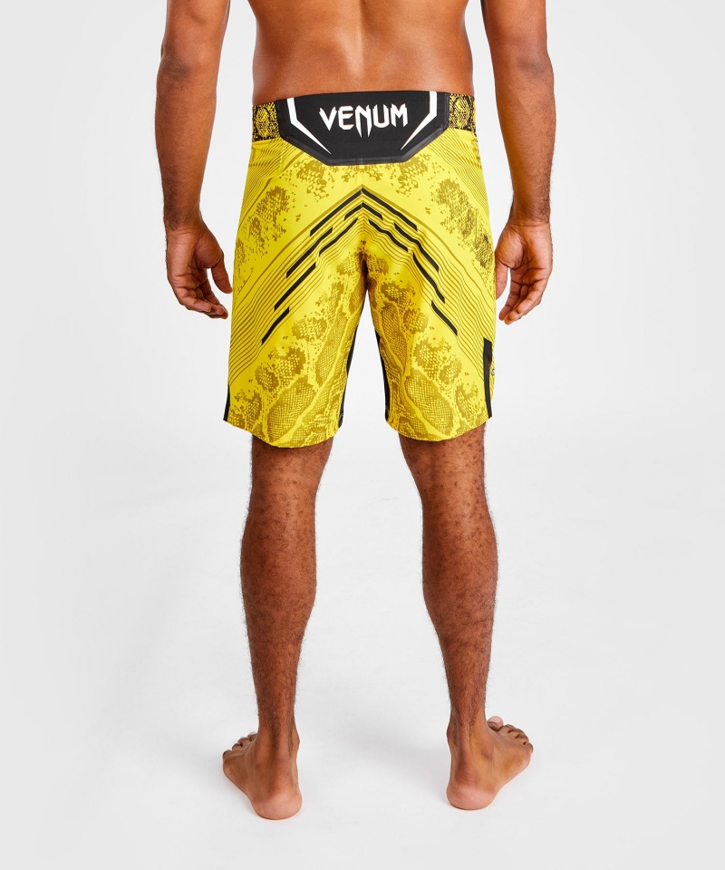 Venum UFC Adrenaline by Venum Authentic Fight Night Long Fit Miesten Nyrkkeilyshortsit Keltainen | 98736-AXFH | Suomi