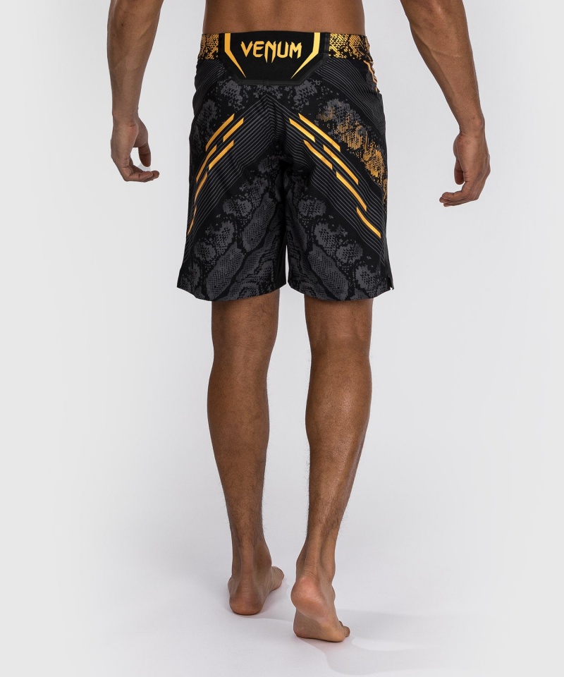 Venum UFC Adrenaline by Venum Authentic Fight Night Long Fit Miesten Nyrkkeilyshortsit Kultaiset | 74962-OSUV | Suomi