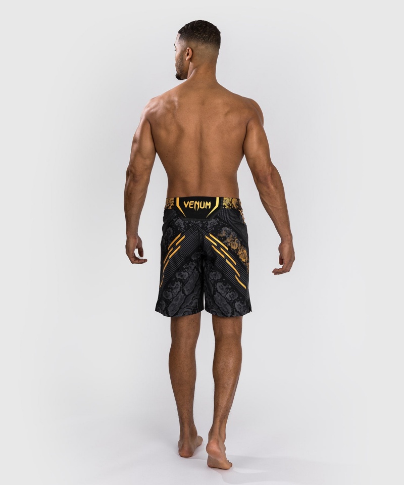 Venum UFC Adrenaline by Venum Authentic Fight Night Long Fit Miesten Nyrkkeilyshortsit Kultaiset | 74962-OSUV | Suomi