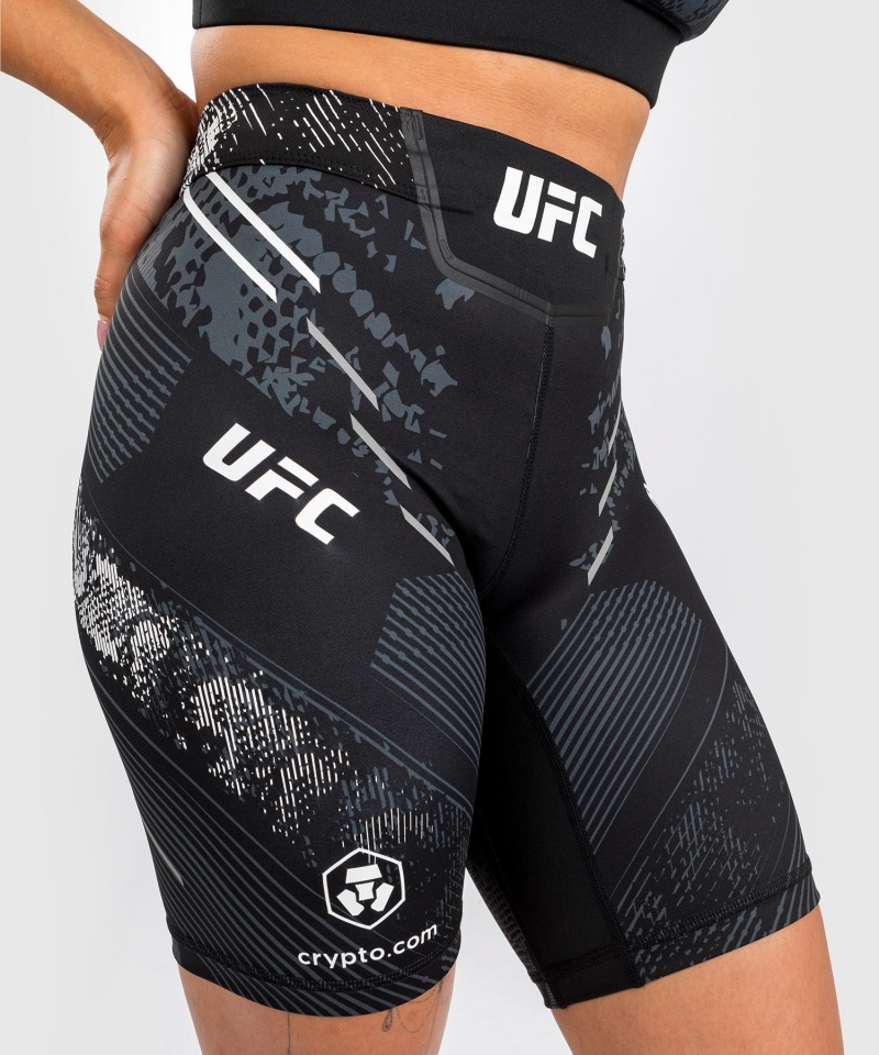 Venum UFC Adrenaline by Venum Authentic Fight Night Vale Long Fit Tudo Naisten Shortsit Mustat | 18362-VMPF | Suomi