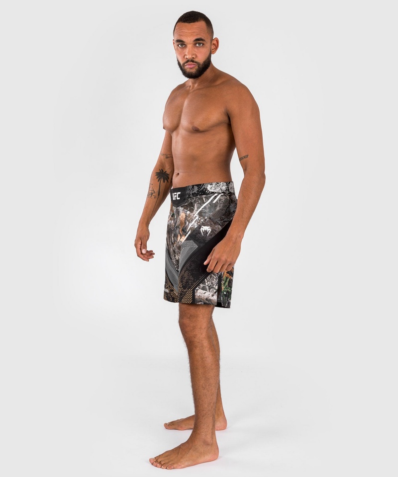 Venum UFC Adrenaline by Venum Fight Night Realtree Camo Long Fit Miesten Nyrkkeilyshortsit Mustat | 58612-FSTW | Suomi