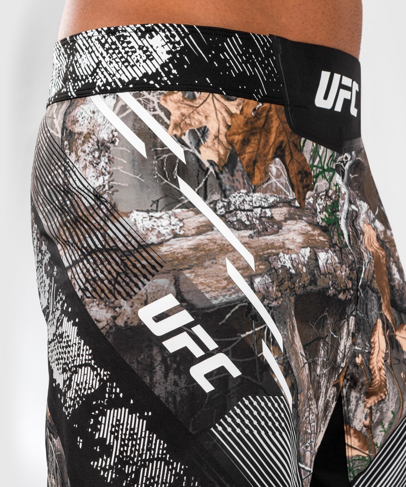 Venum UFC Adrenaline by Venum Fight Night Realtree Camo Long Fit Miesten Nyrkkeilyshortsit Mustat | 58612-FSTW | Suomi