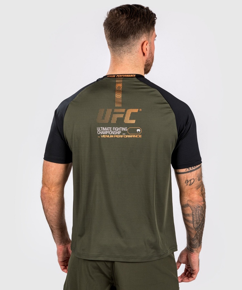 Venum UFC Adrenaline by Venum Fight Week Dry-tech Miesten T-Paita Khaki | 78945-PQYC | Suomi