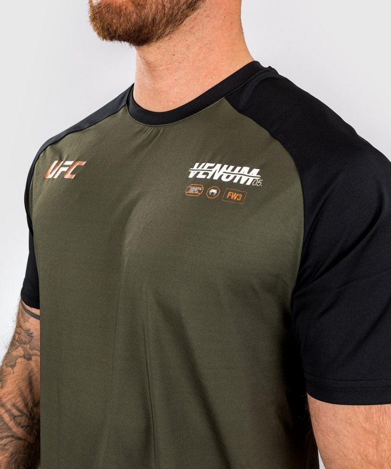 Venum UFC Adrenaline by Venum Fight Week Dry-tech Miesten T-Paita Khaki | 78945-PQYC | Suomi