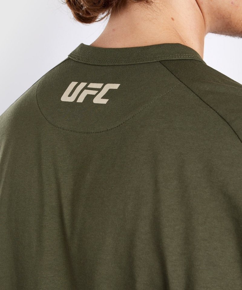 Venum UFC Adrenaline by Venum Fight Week Long-sleeve Miesten T-Paita Khaki | 29570-YDVP | Suomi