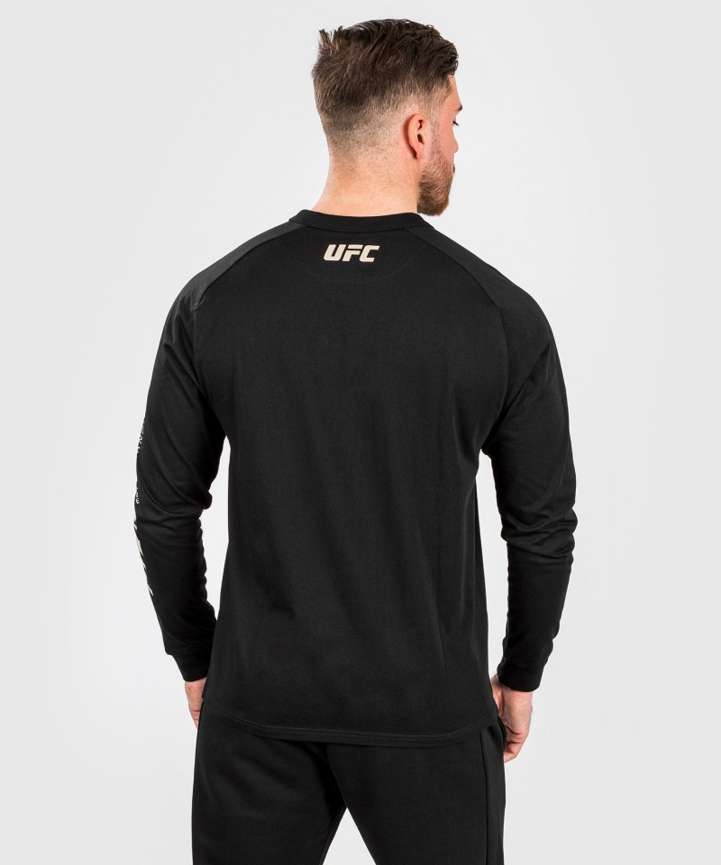 Venum UFC Adrenaline by Venum Fight Week Long-sleeve Miesten T-Paita Mustat | 72813-GOYM | Suomi