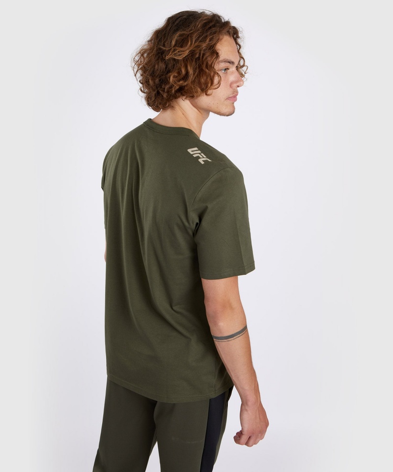 Venum UFC Adrenaline by Venum Fight Week Lyhyt-sleeve Miesten T-Paita Khaki | 56140-FJIR | Suomi