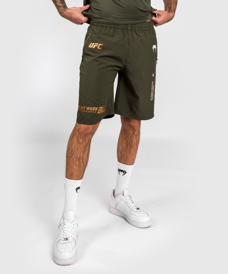 Venum UFC Adrenaline by Venum Fight Week Performance Miesten Shortsit Khaki | 10534-PGCM | Suomi