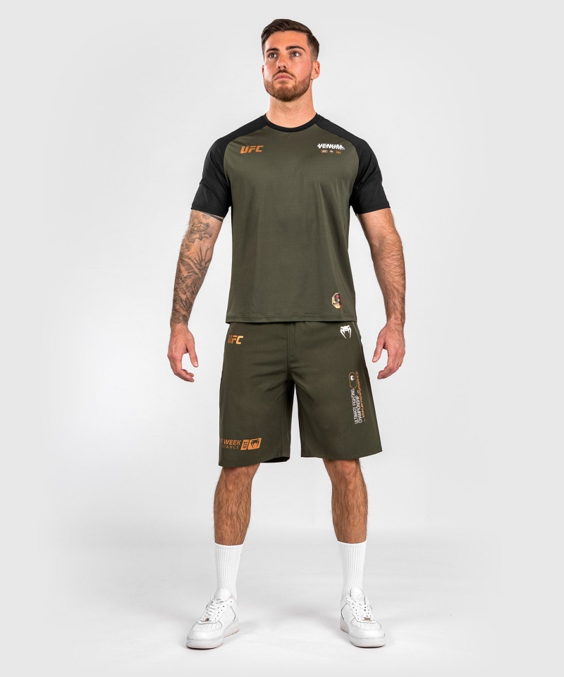 Venum UFC Adrenaline by Venum Fight Week Performance Miesten Shortsit Khaki | 10534-PGCM | Suomi