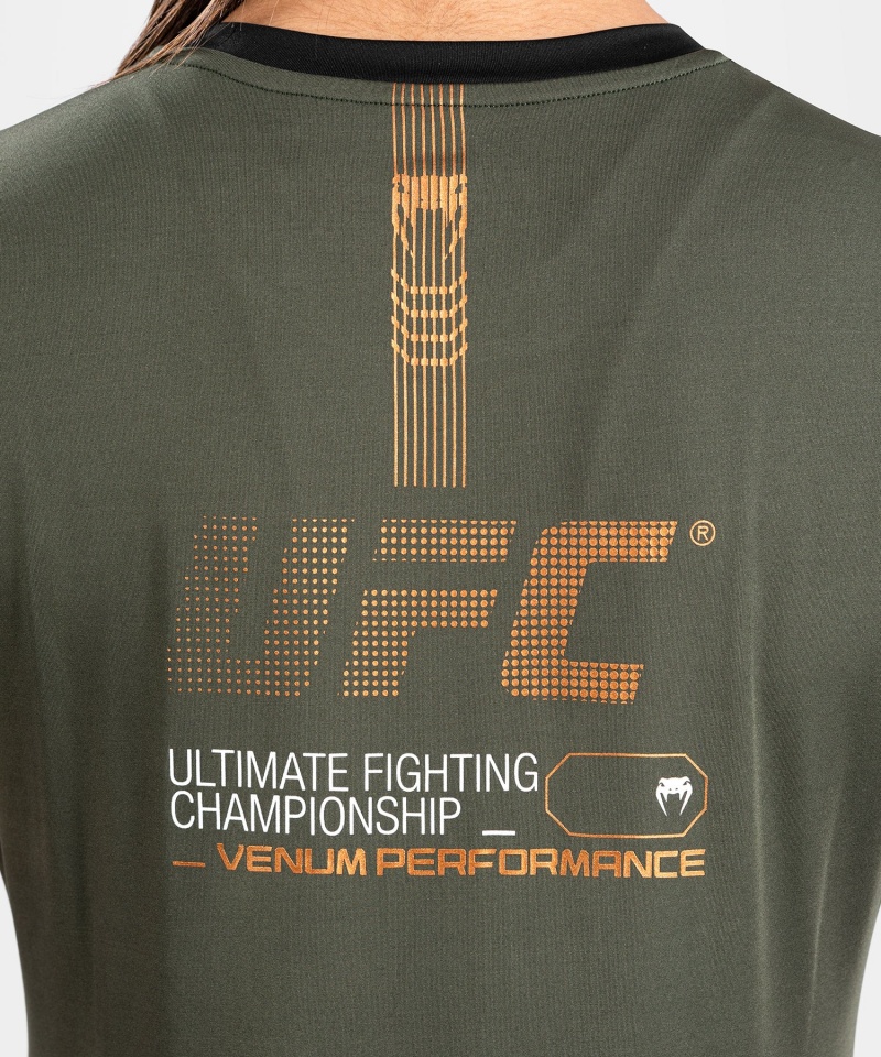 Venum UFC Adrenaline by Venum Fight Week Dry-tech Naisten T-Paita Khaki | 17362-WGXF | Suomi