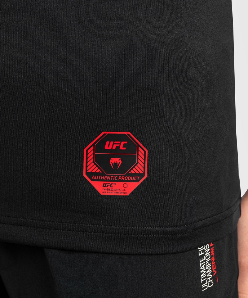 Venum UFC Adrenaline by Venum Fight Week Dry-tech Naisten T-Paita Mustat | 70291-EUST | Suomi