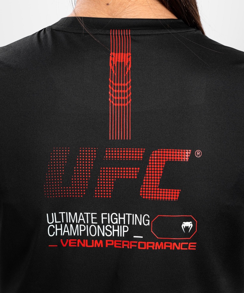 Venum UFC Adrenaline by Venum Fight Week Dry-tech Naisten T-Paita Mustat | 70291-EUST | Suomi