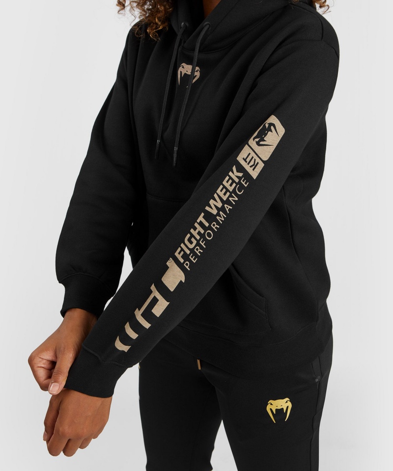 Venum UFC Adrenaline by Venum Fight Week Pullover Naisten Huppari Mustat | 59480-EORG | Suomi