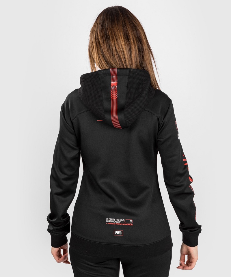 Venum UFC Adrenaline by Venum Fight Week Zip Hoodie Naisten Takit Mustat | 25318-EGTP | Suomi