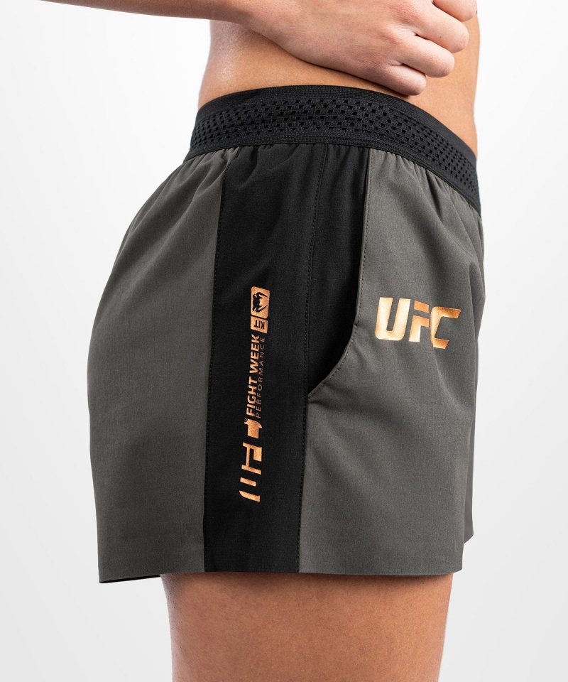 Venum UFC Adrenaline by Venum Fight Week Vale Tudo Naisten Shortsit Khaki | 03791-UMEP | Suomi