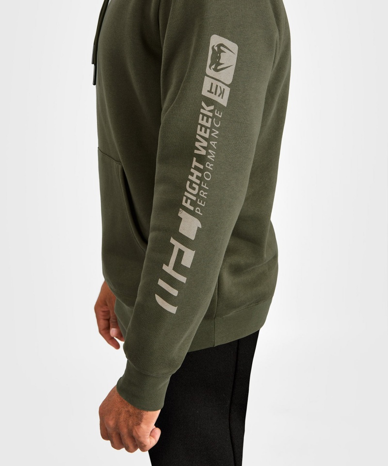 Venum UFC Adrenaline by Venum Fight Week Pullover Miesten Huppari Khaki | 81709-RCTB | Suomi