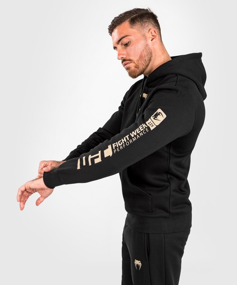 Venum UFC Adrenaline by Venum Fight Week Pullover Miesten Huppari Mustat | 50964-LKFN | Suomi