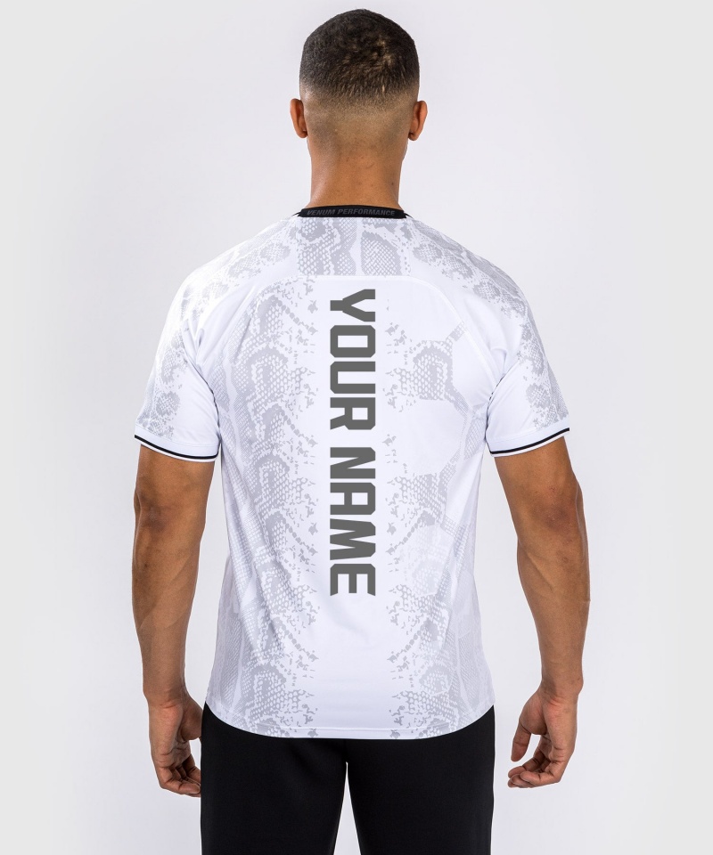 Venum UFC Adrenaline by Venum Personalized Authentic Fight Night Walkout Miesten T-Paita Valkoinen | 26157-XRMN | Suomi