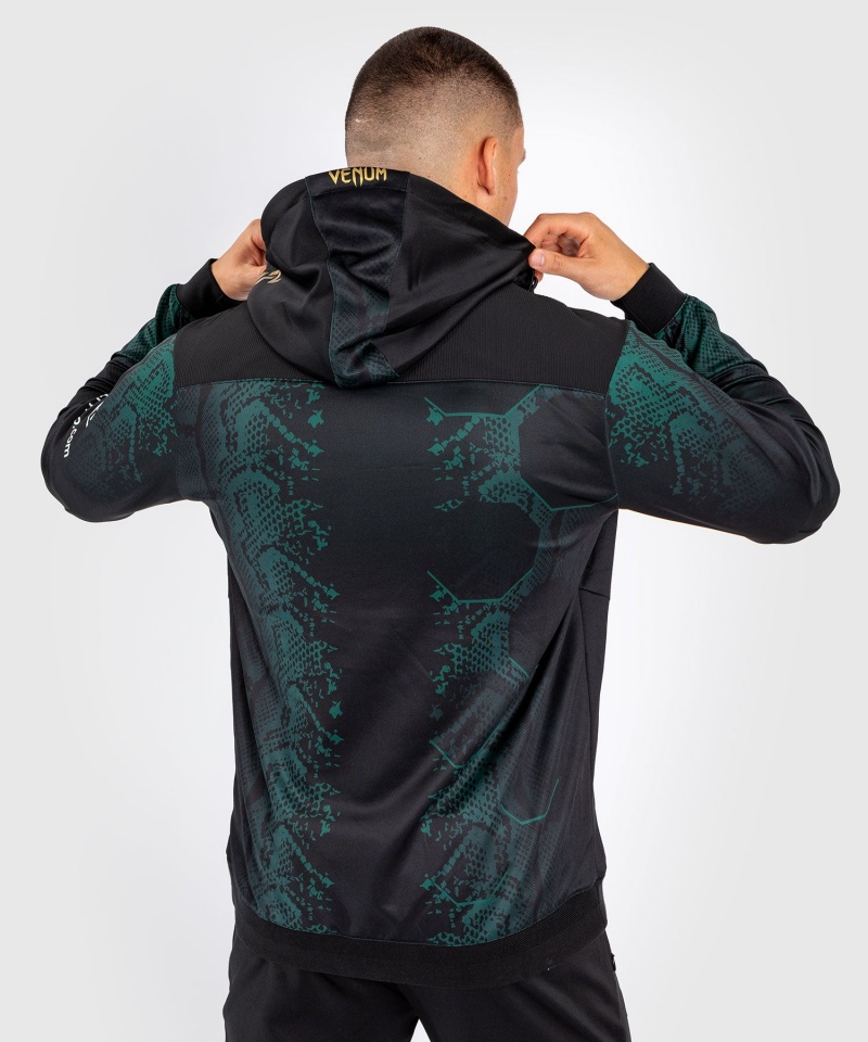 Venum UFC Adrenaline by Venum Personalized Authentic Fight Night Emerald Edition Walkout Miesten Huppari Vihreä Mustat Kultaiset | 52168-USLM | Suomi