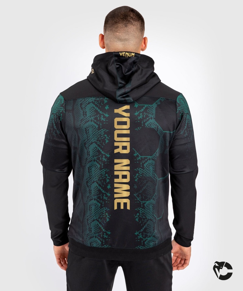 Venum UFC Adrenaline by Venum Personalized Authentic Fight Night Emerald Edition Walkout Miesten Huppari Vihreä Mustat Kultaiset | 52168-USLM | Suomi