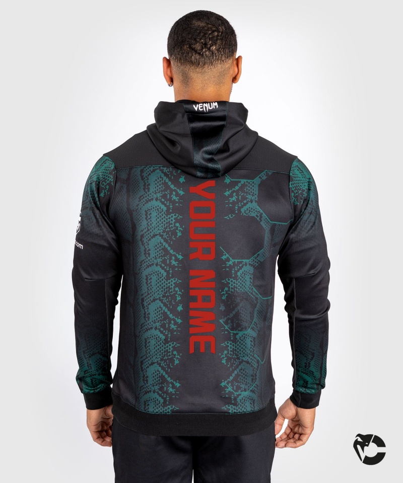 Venum UFC Adrenaline by Venum Personalized Authentic Fight Night Emerald Edition Walkout Miesten Huppari Vihreä Mustat | 15843-SCYE | Suomi