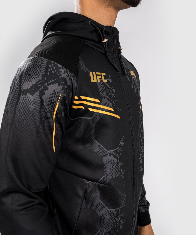 Venum UFC Adrenaline by Venum Personalized Authentic Fight Night Hoodie Miesten Huppari Kultaiset | 93215-CIRO | Suomi