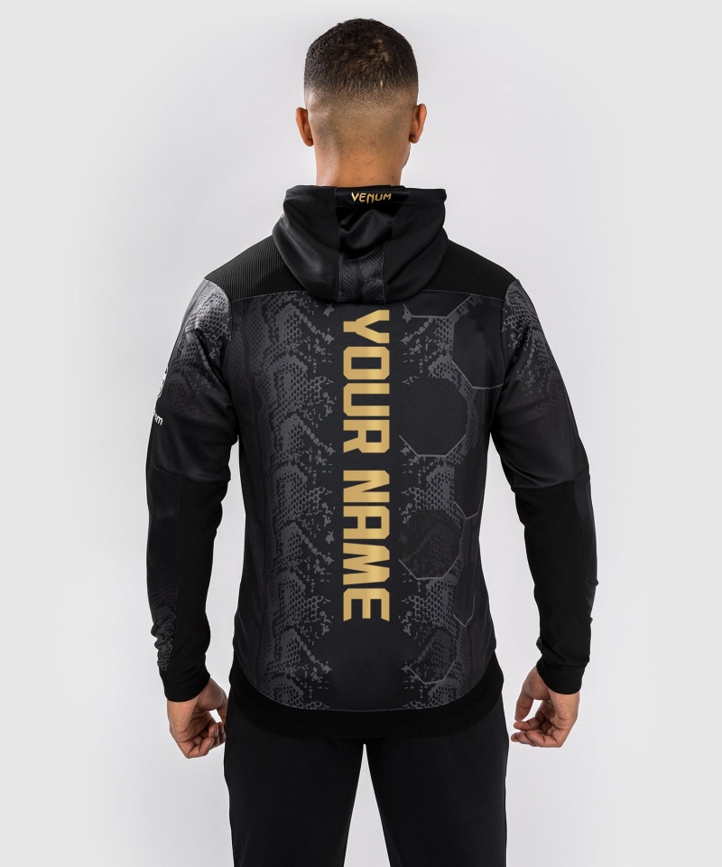 Venum UFC Adrenaline by Venum Personalized Authentic Fight Night Hoodie Miesten Huppari Kultaiset | 93215-CIRO | Suomi