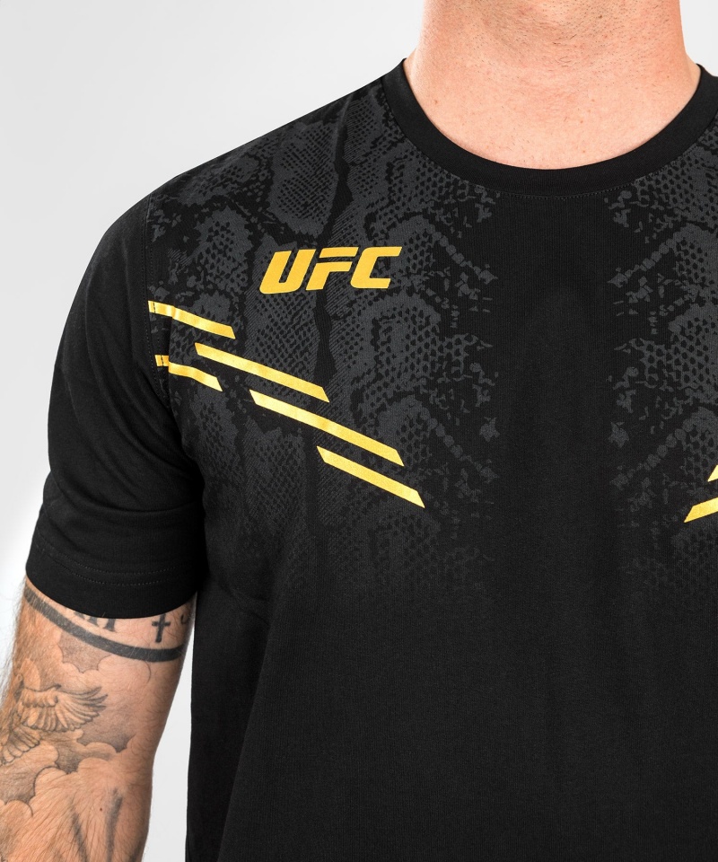 Venum UFC Adrenaline by Venum Replica Lyhyt-sleeve Miesten T-Paita Kultaiset | 17308-ZXHT | Suomi