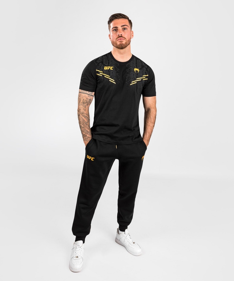 Venum UFC Adrenaline by Venum Replica Lyhyt-sleeve Miesten T-Paita Kultaiset | 17308-ZXHT | Suomi