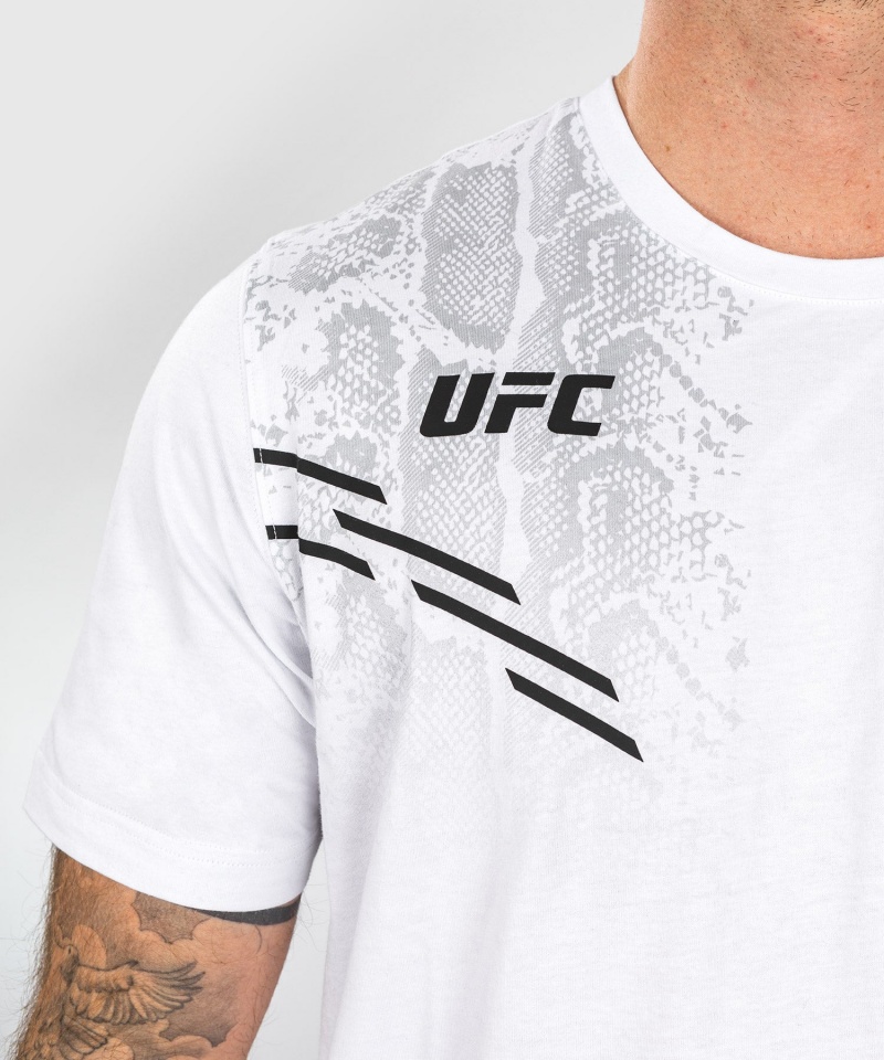 Venum UFC Adrenaline by Venum Replica Lyhyt-sleeve Miesten T-Paita Valkoinen | 54836-LJHX | Suomi