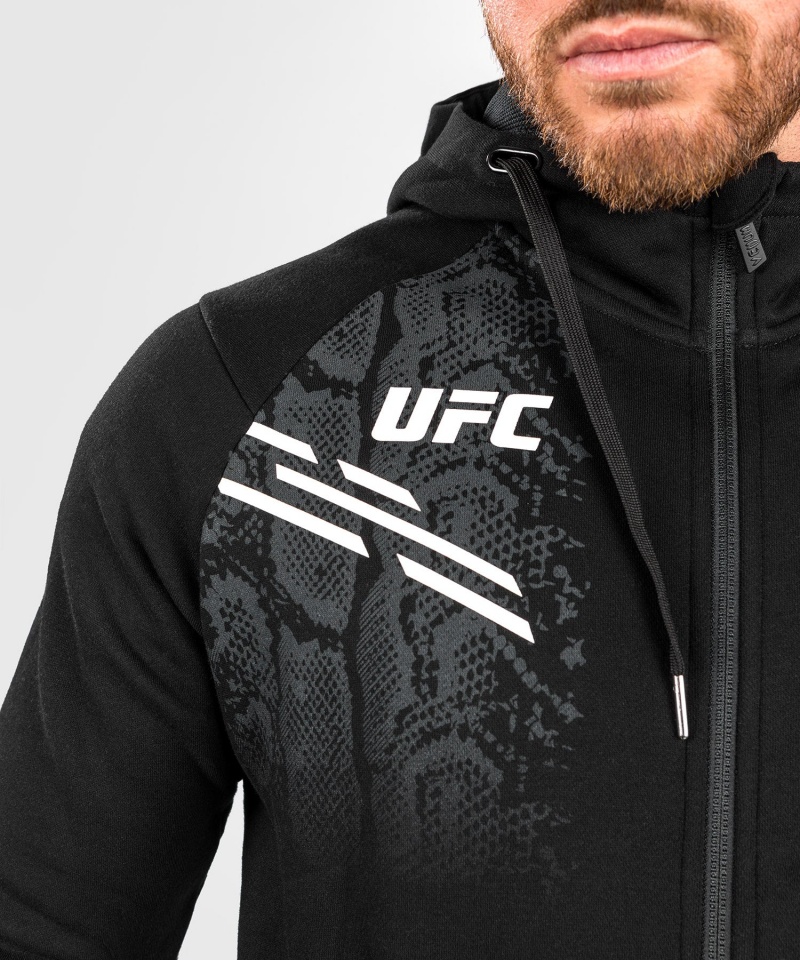 Venum UFC Adrenaline by Venum Replica Zip Miesten Huppari Mustat | 08642-TXLA | Suomi