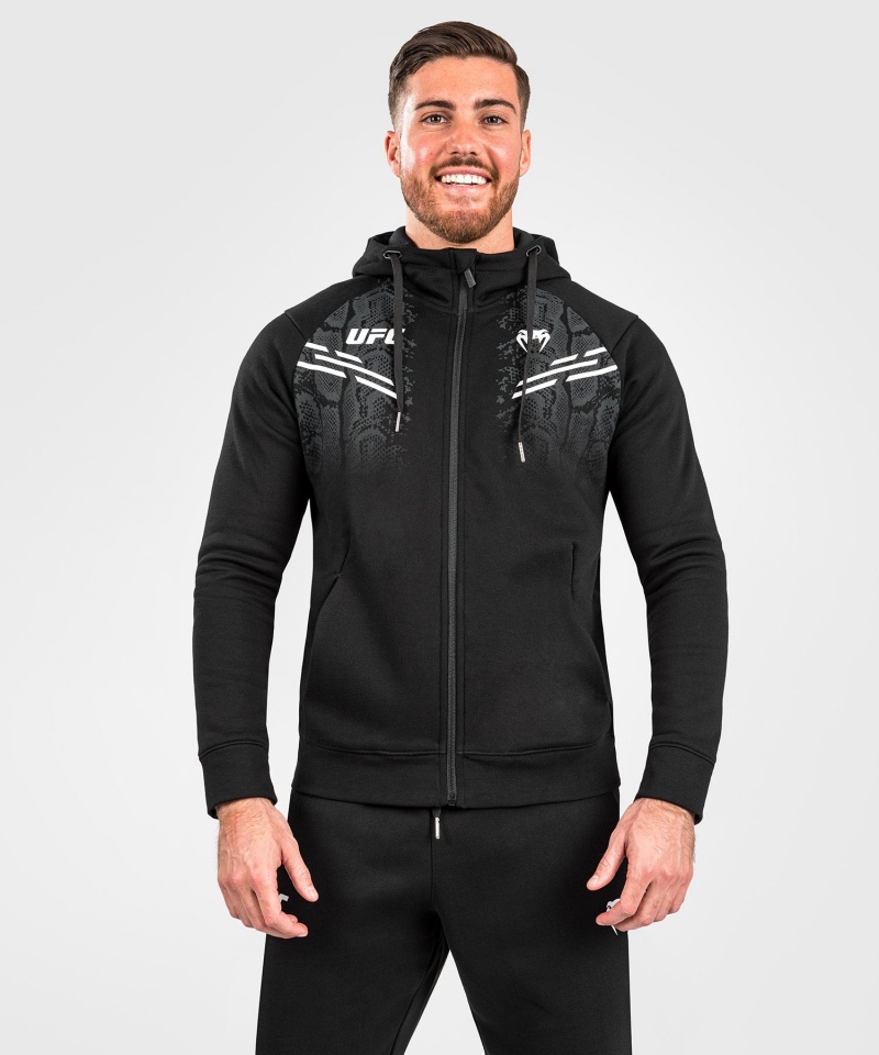 Venum UFC Adrenaline by Venum Replica Zip Miesten Huppari Mustat | 08642-TXLA | Suomi