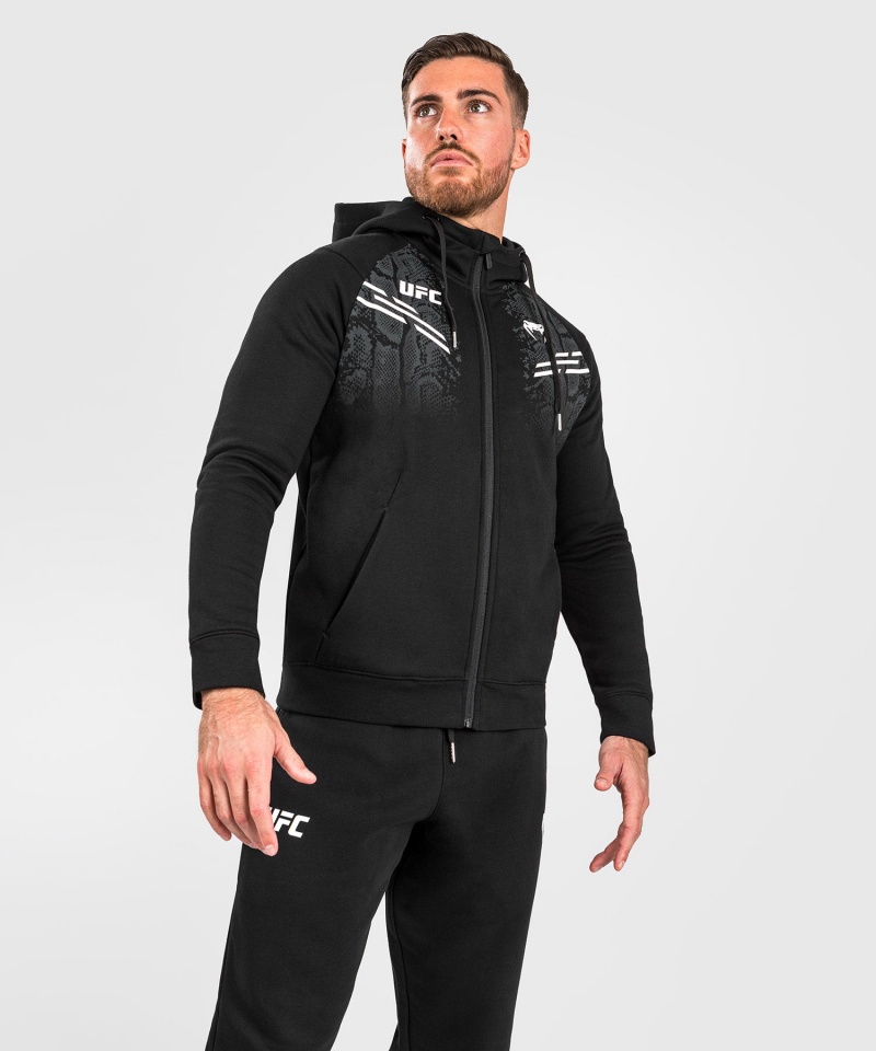 Venum UFC Adrenaline by Venum Replica Zip Miesten Huppari Mustat | 08642-TXLA | Suomi