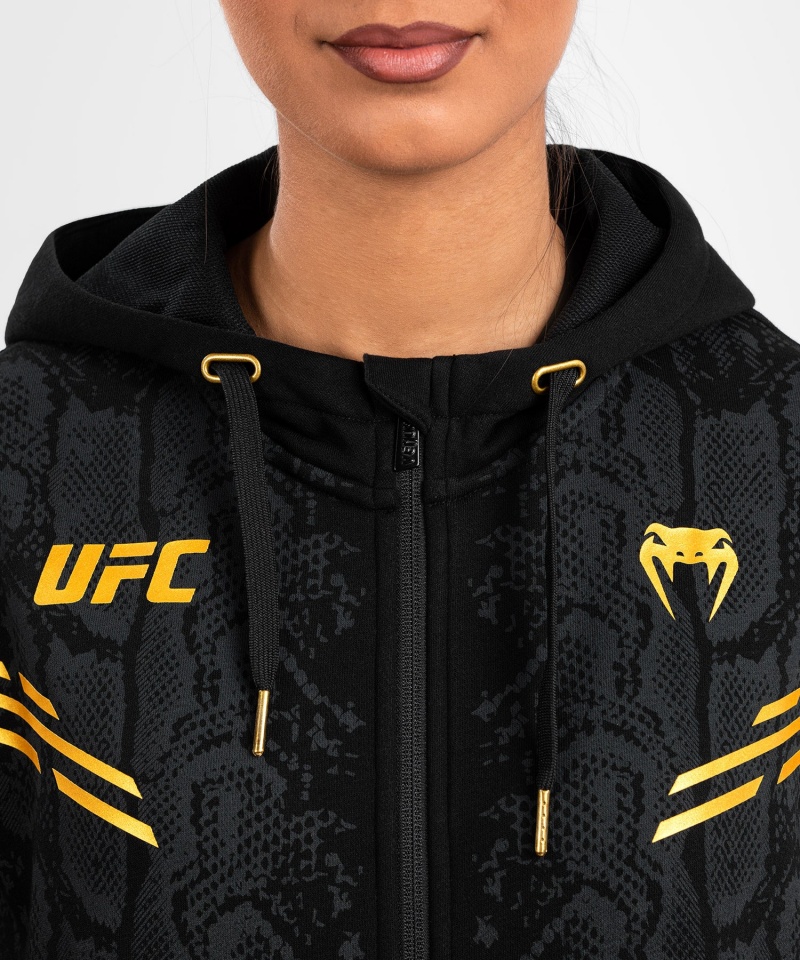 Venum UFC Adrenaline by Venum Replica Zip Hoodie Naisten Takit Kultaiset | 42608-ENDO | Suomi