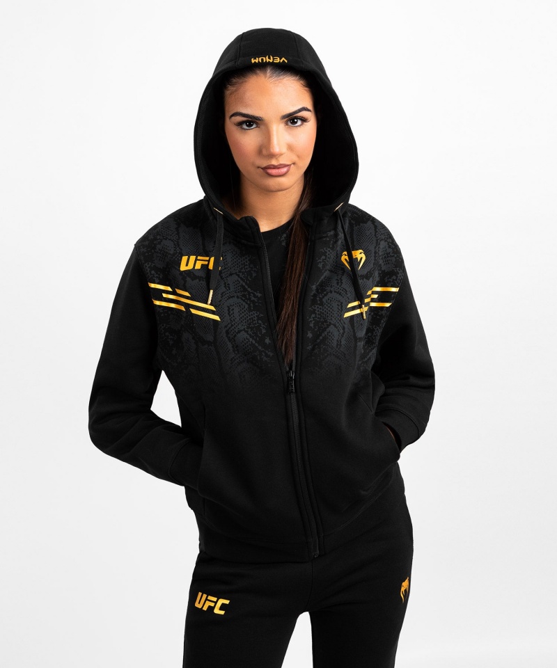 Venum UFC Adrenaline by Venum Replica Zip Hoodie Naisten Takit Kultaiset | 42608-ENDO | Suomi