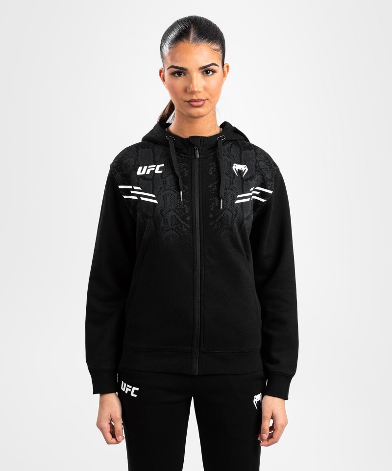 Venum UFC Adrenaline by Venum Replica Zip Hoodie Naisten Takit Mustat | 94032-LMRP | Suomi