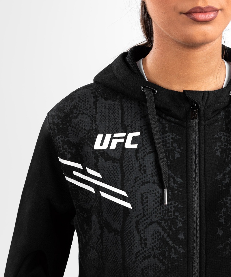 Venum UFC Adrenaline by Venum Replica Zip Hoodie Naisten Takit Mustat | 94032-LMRP | Suomi