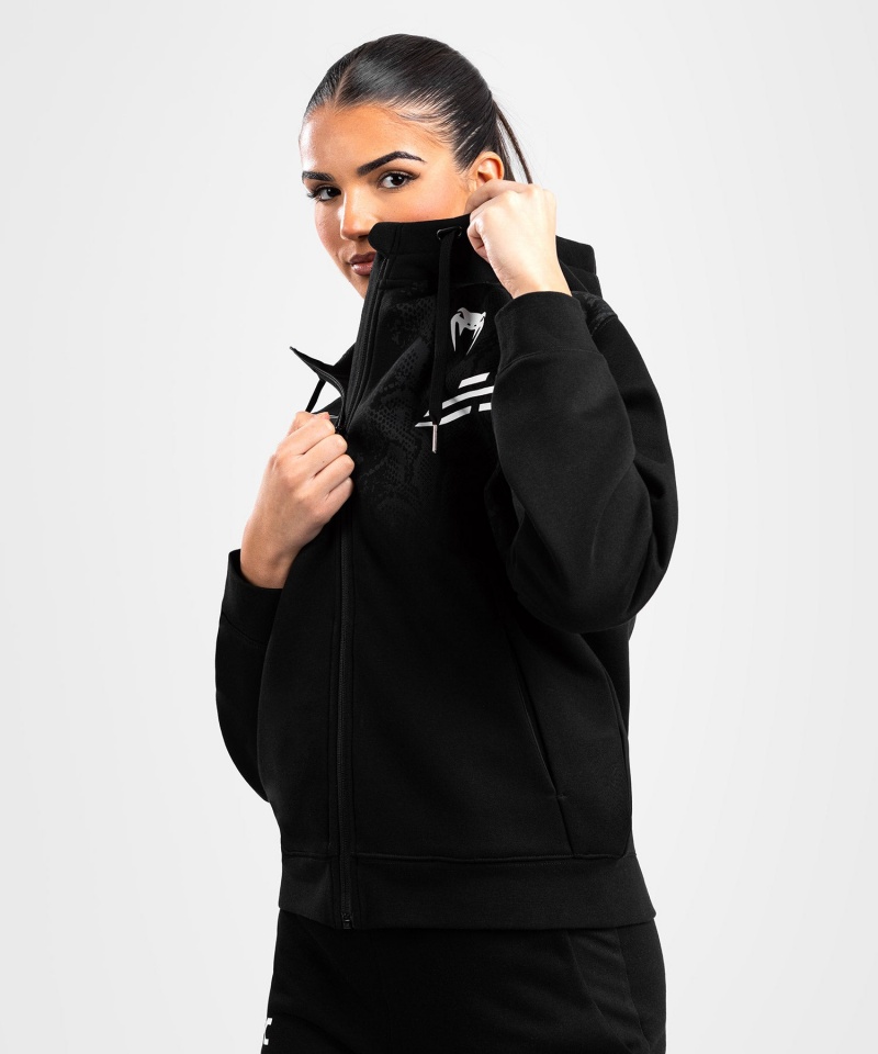 Venum UFC Adrenaline by Venum Replica Zip Hoodie Naisten Takit Mustat | 94032-LMRP | Suomi