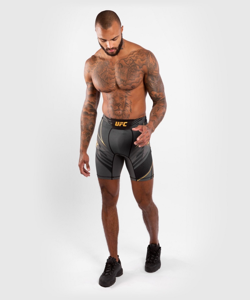 Venum UFC Authentic Fight Night Vale Long Fit Tudo (Compression) Miesten Shortsit Kultaiset | 30754-JQXA | Suomi