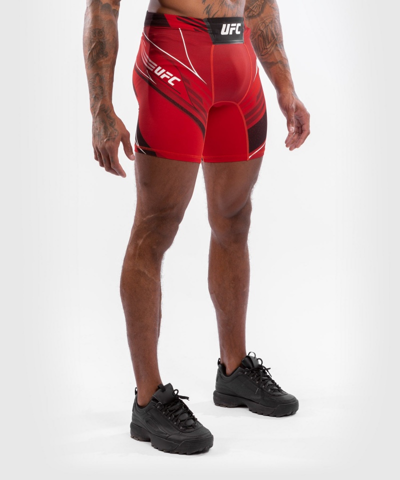 Venum UFC Authentic Fight Night Vale Long Fit Tudo (Compression) Miesten Shortsit Punainen | 69807-KVTU | Suomi