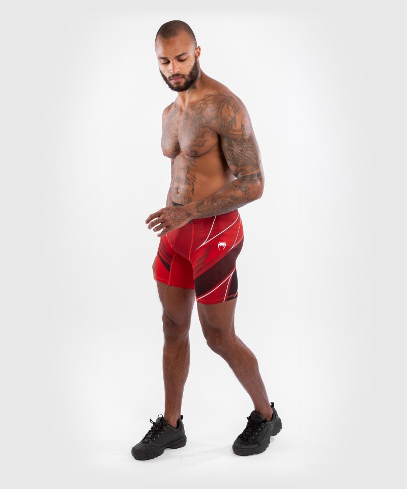 Venum UFC Authentic Fight Night Vale Long Fit Tudo (Compression) Miesten Shortsit Punainen | 69807-KVTU | Suomi