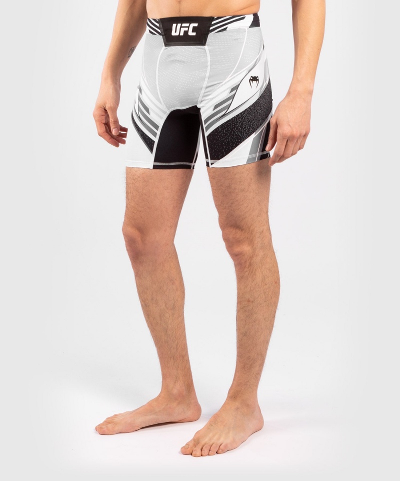 Venum UFC Authentic Fight Night Vale Long Fit Tudo (Compression) Miesten Shortsit Valkoinen | 97501-ITMX | Suomi