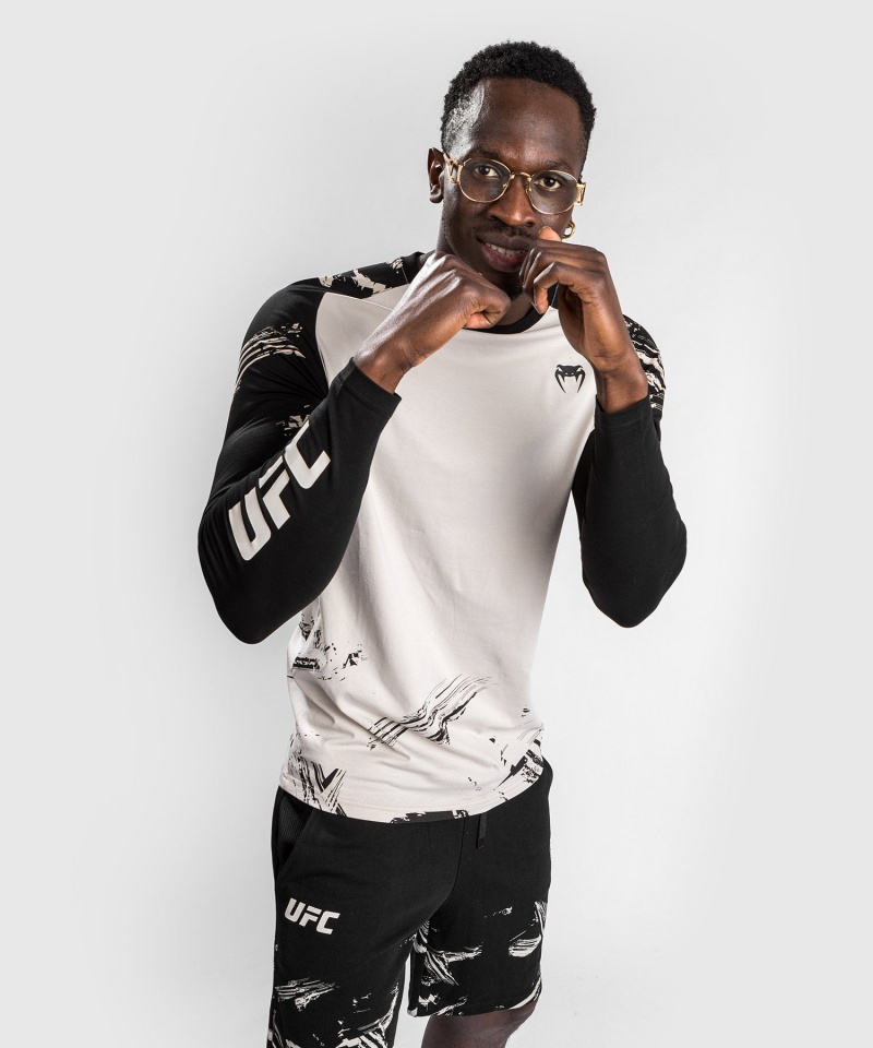 Venum UFC Authentic Fight Week 2.0 Long Sleeve Miesten T-Paita Harmaat Mustat | 62789-BDYT | Suomi